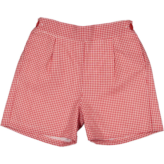 Red Gingham Boy Shorts