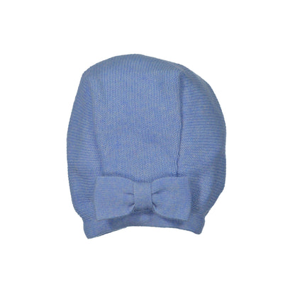Blue Knit Bonnet