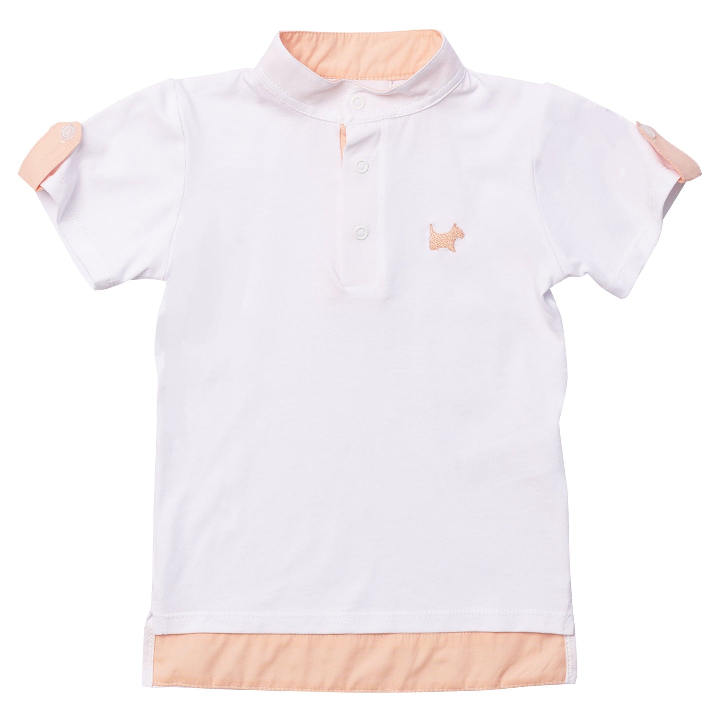 Peach Logo Boy Polo