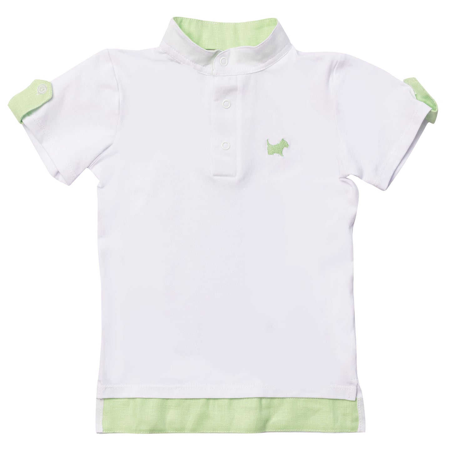 Green Logo Boy Polo