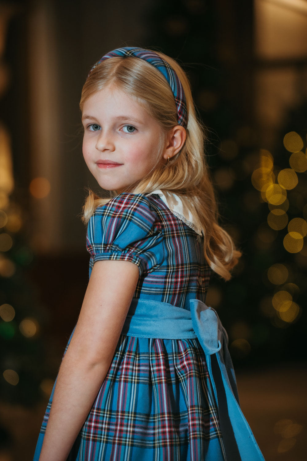 Snow Plaid Headband