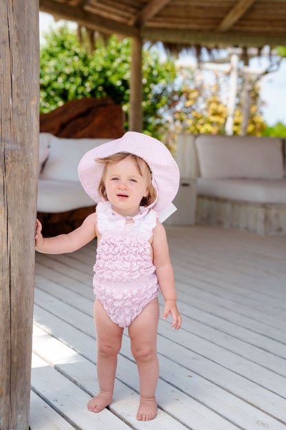 Rosé Stripes Sunny Hat