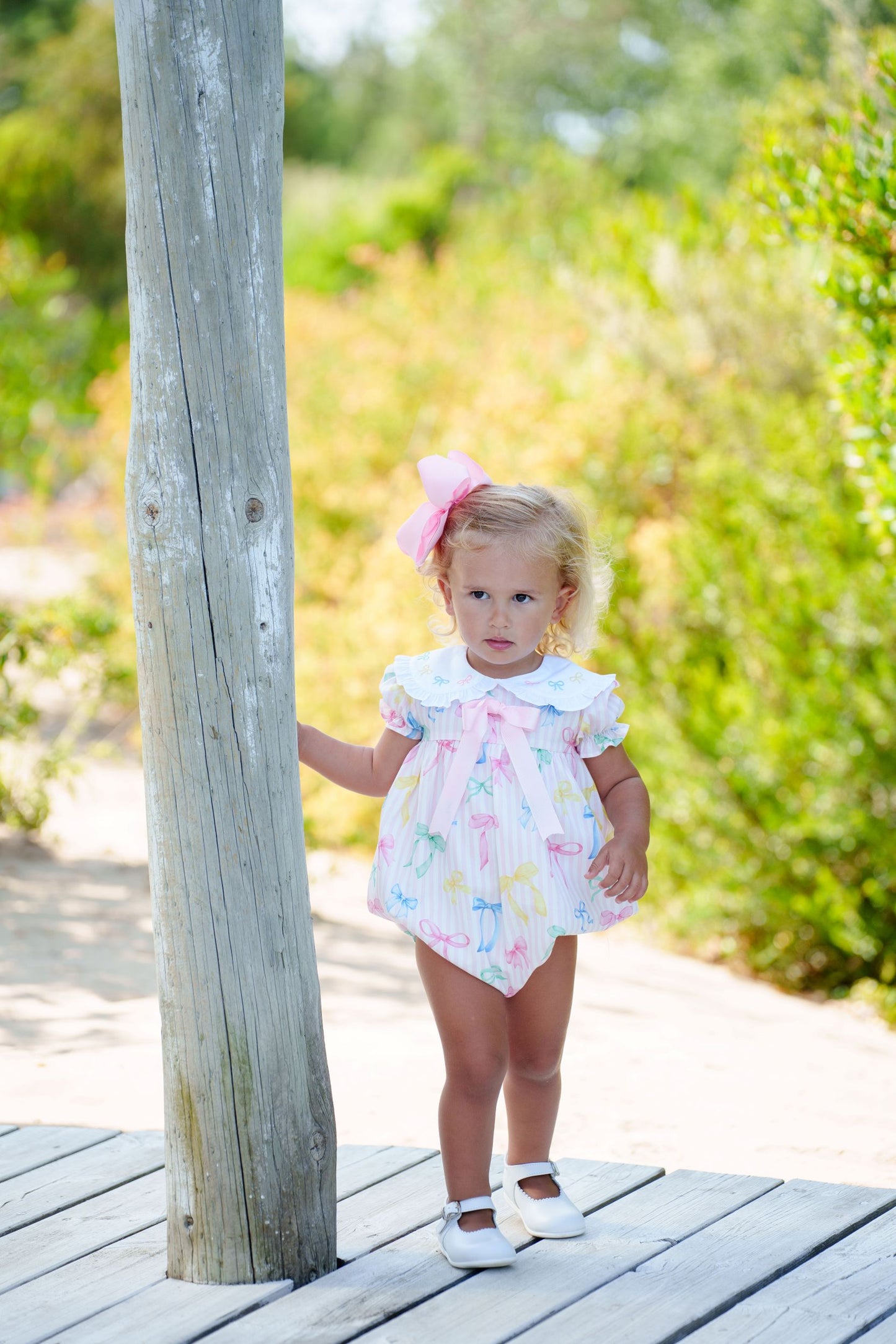 Rainbow Bows Romper