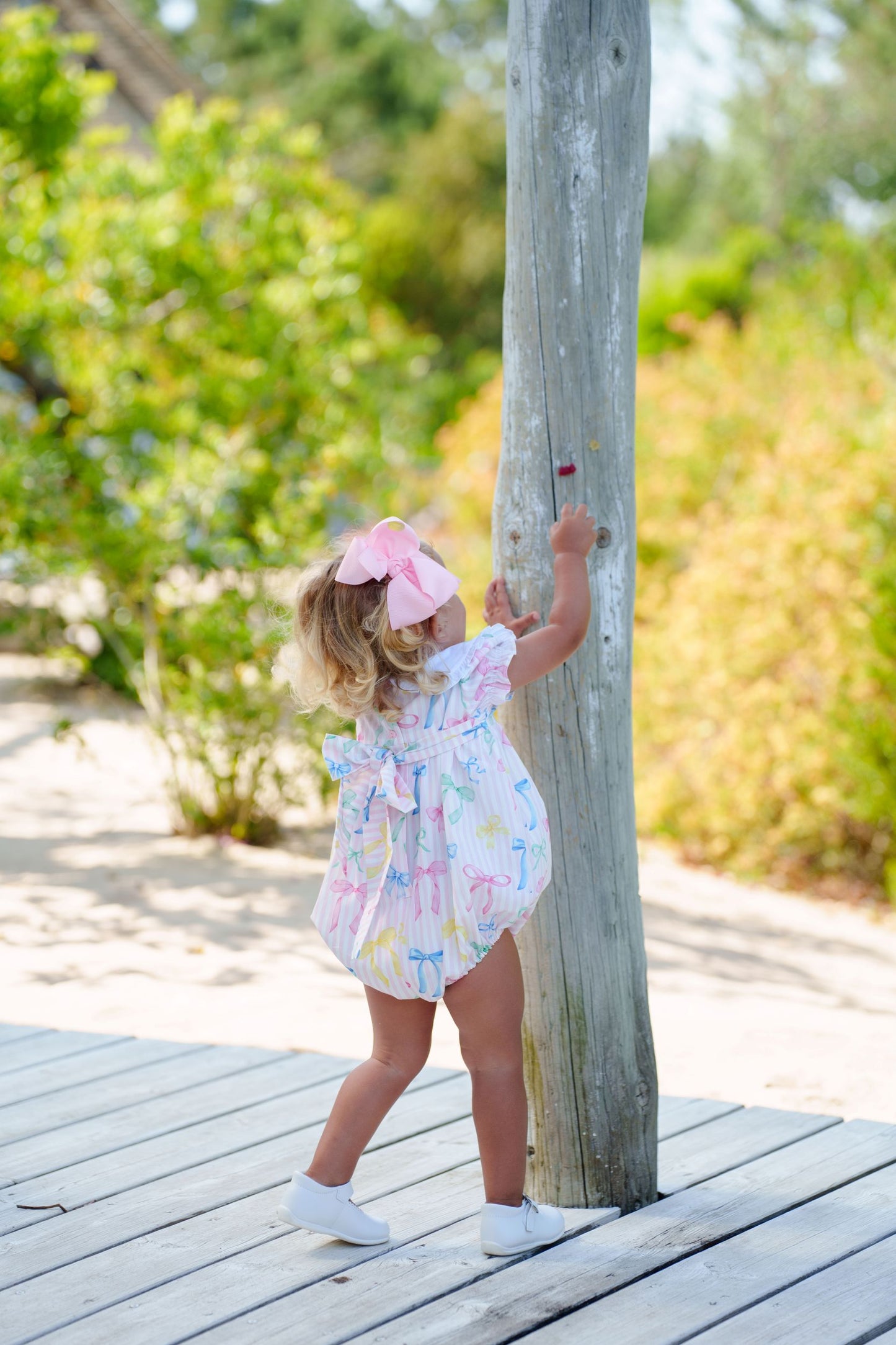 Rainbow Bows Romper