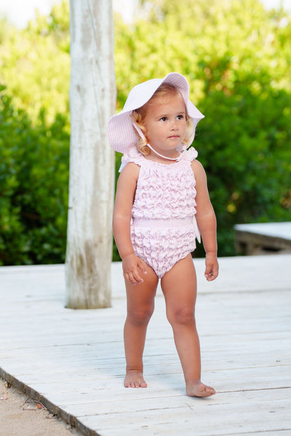 Pink Classic Frilled Swimsuit