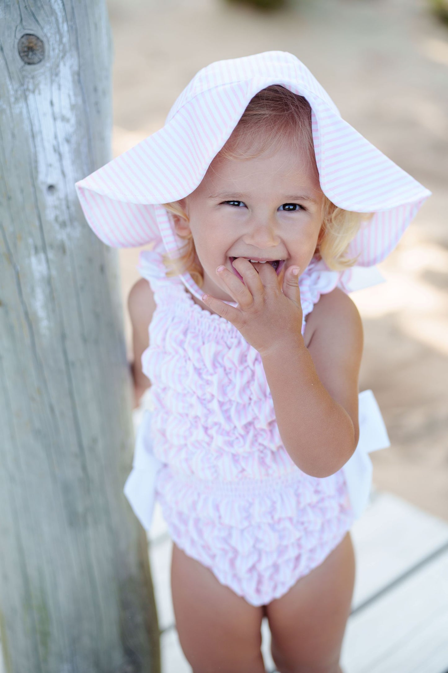 Pink Classic Frilled Swimsuit