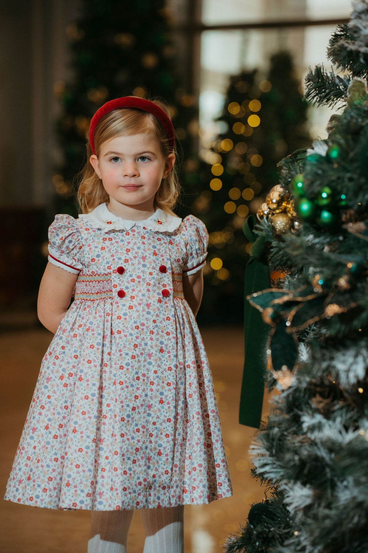 PRE-ORDER Winter Bouquet Smocked Dress