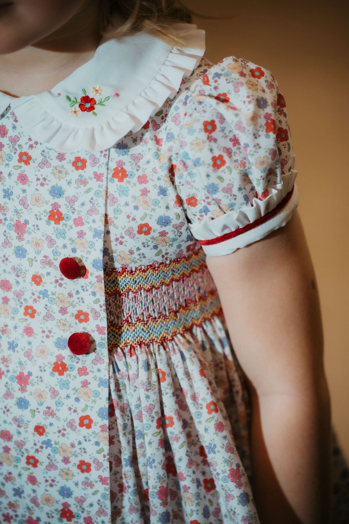 PRE-ORDER Winter Bouquet Smocked Dress