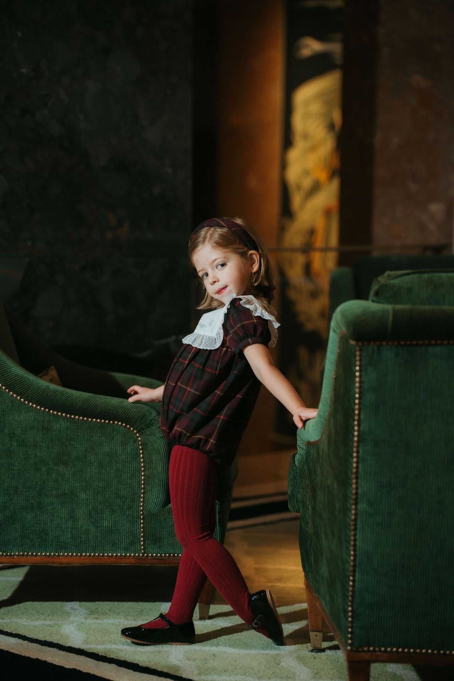 PRE-ORDER Cherub Plaid Romper