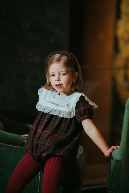 PRE-ORDER Cherub Plaid Romper
