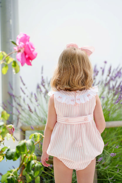 Flamingo Stripes Romper