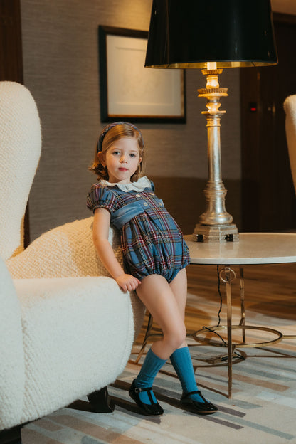 Snow Plaid Romper