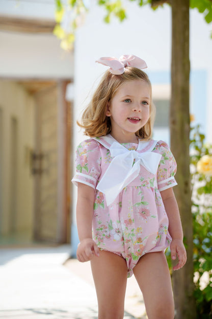 PRE-ORDER Linen Floral Romper