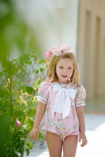 PRE-ORDER Linen Floral Romper