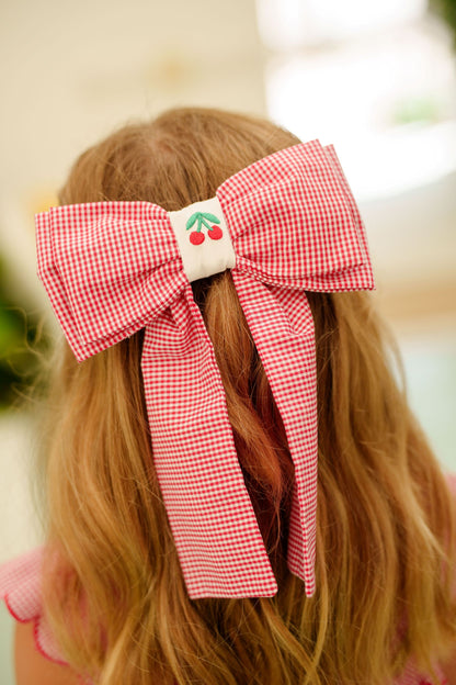 Red Cherries Big Hair Clip