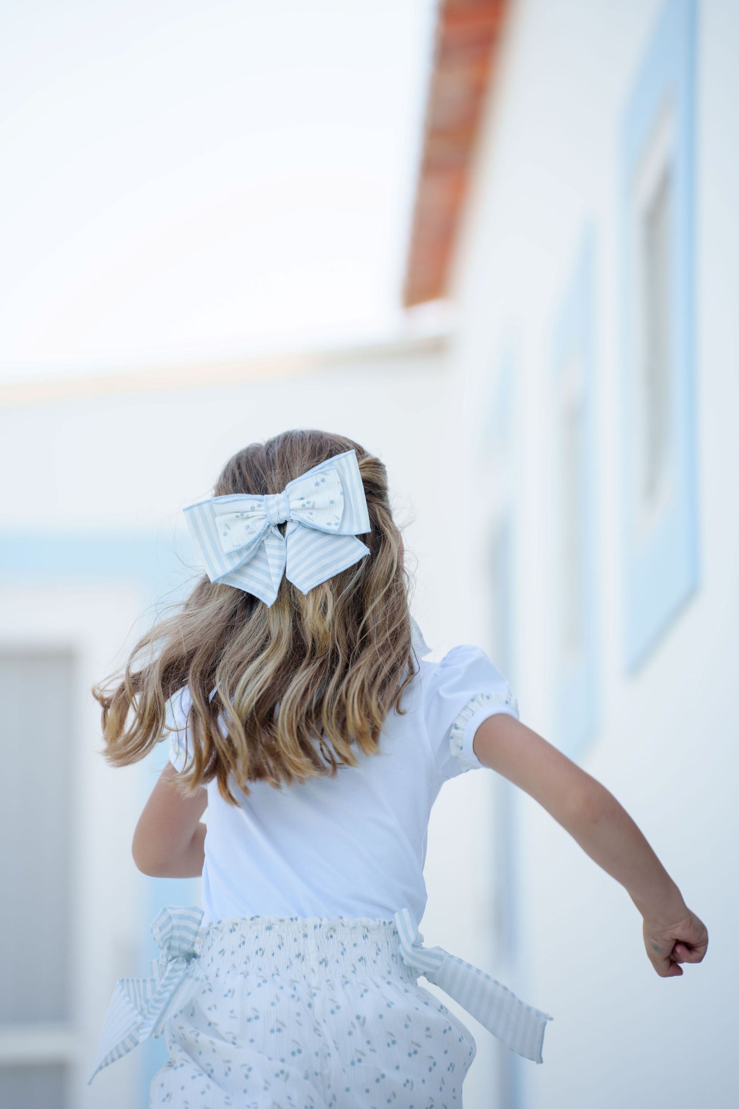 Blue Cherries Hair Clip