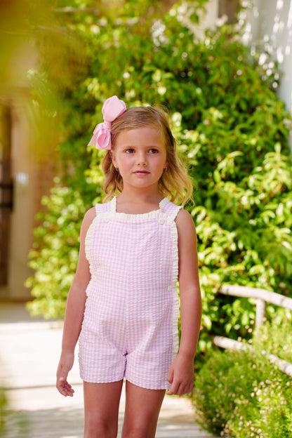 Pink Gingham Shortall
