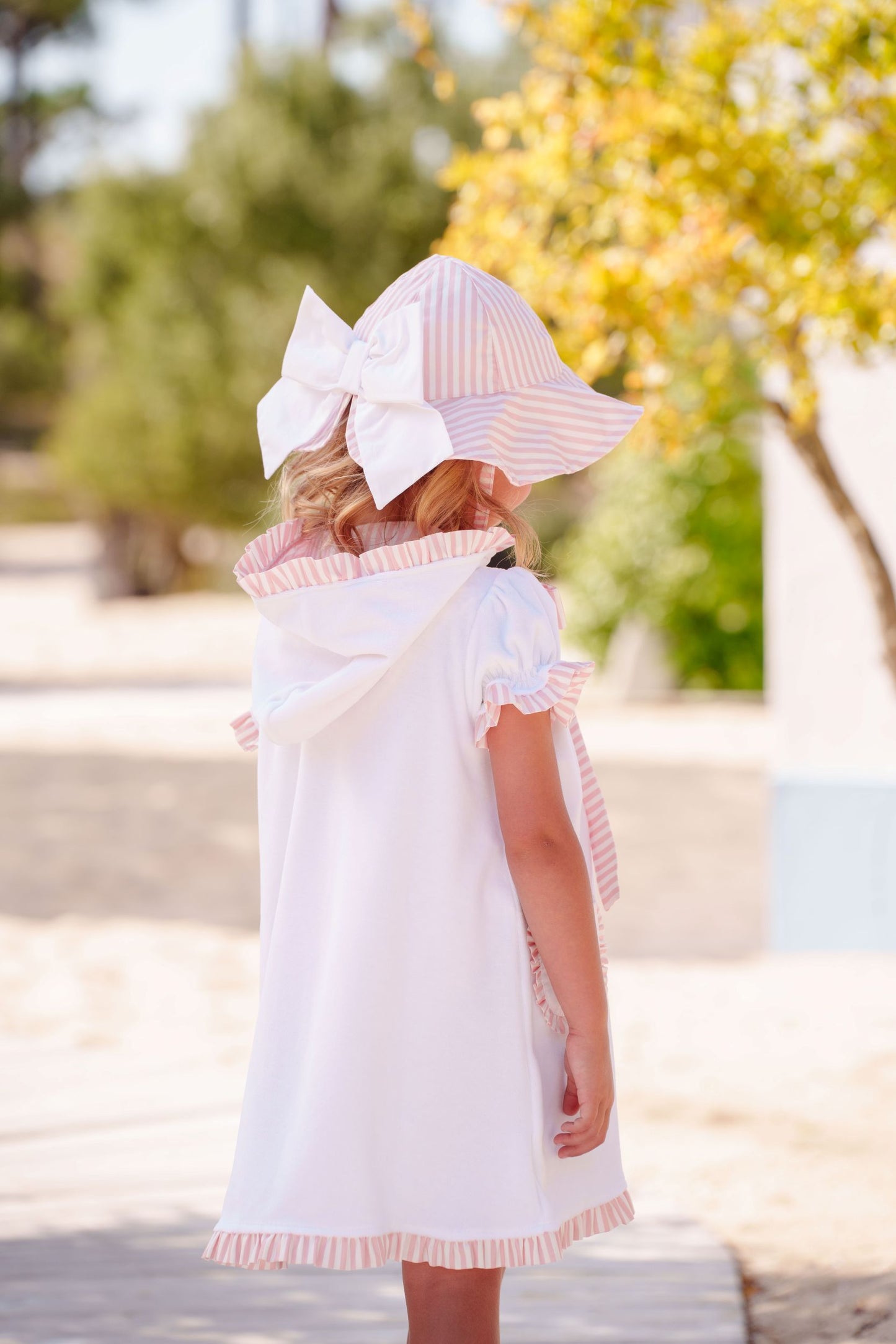 SAMPLE Flamingo Stripes Cover-Up
