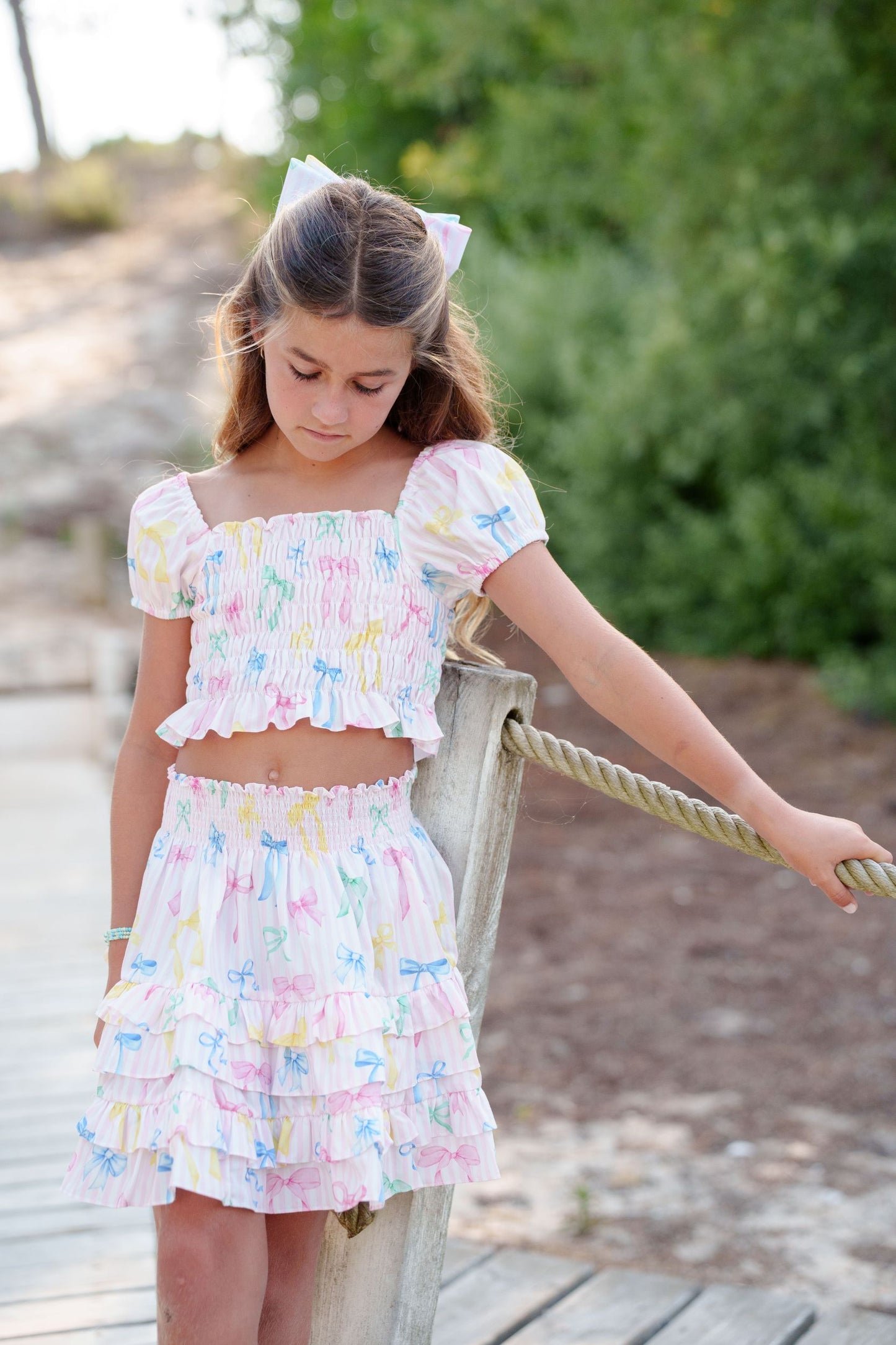 SAMPLE Maryland Rainbow Bows Top