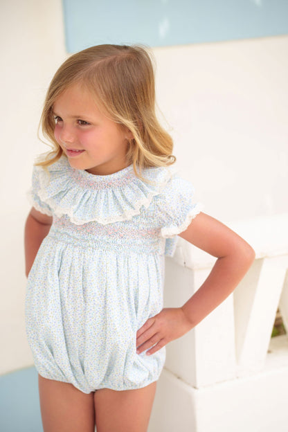 Blue Blossoms Romper