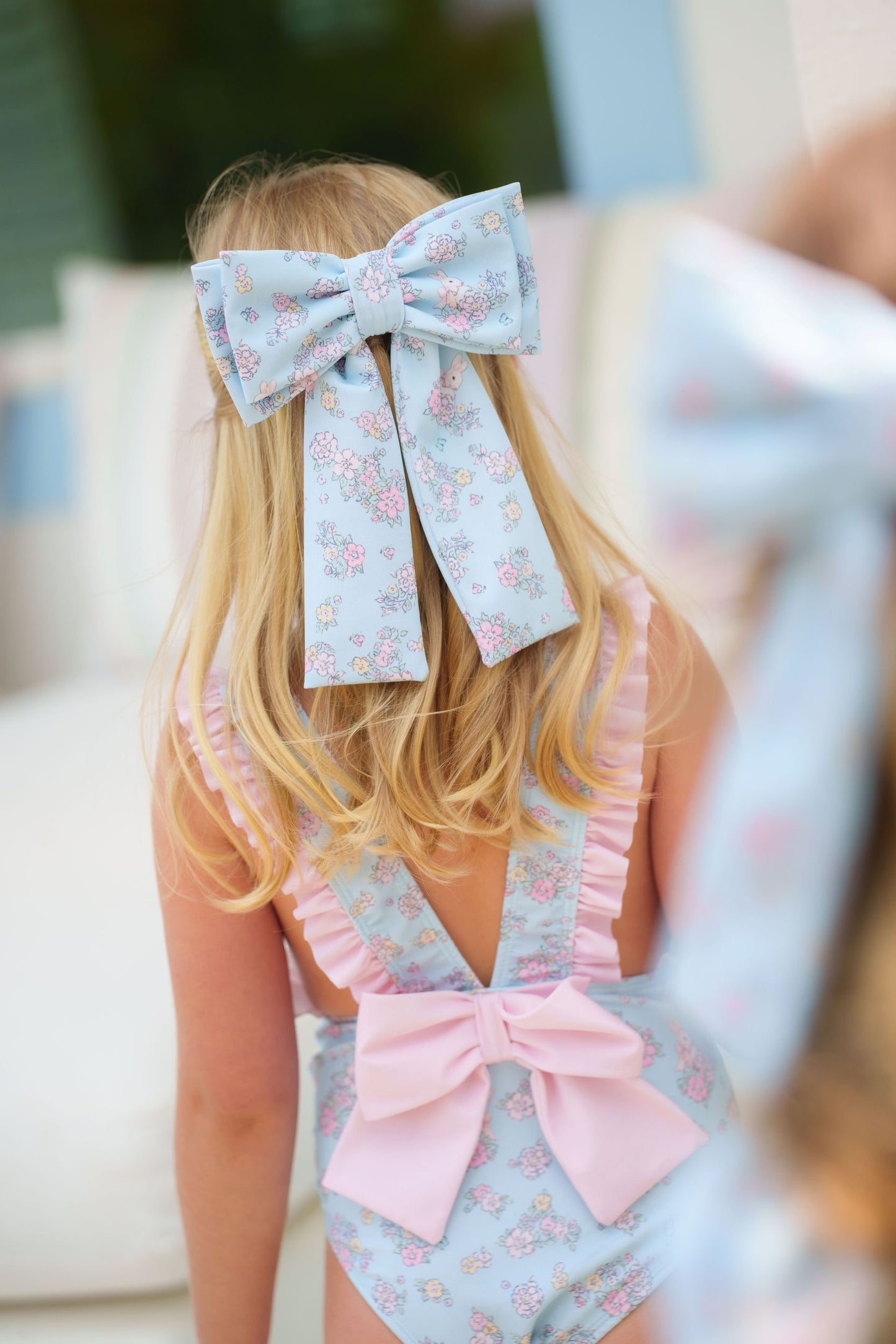 PRE-ORDER Garden Bunnies Lycra Big Hair Clip