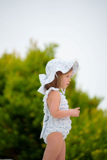 Moonlight Floral Lycra Sunny Hat