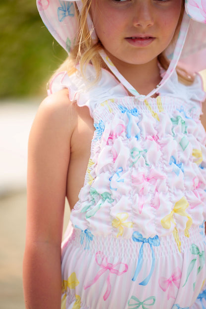 Rainbow Bows Frilled Swimsuit
