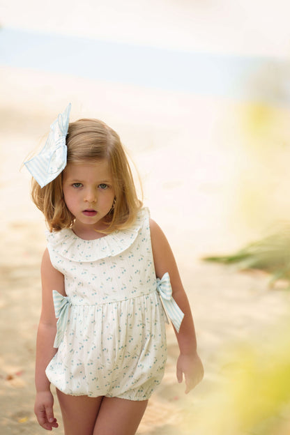 Blue Cherries Romper