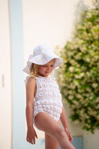 Patchwork Lycra Sunny Hat