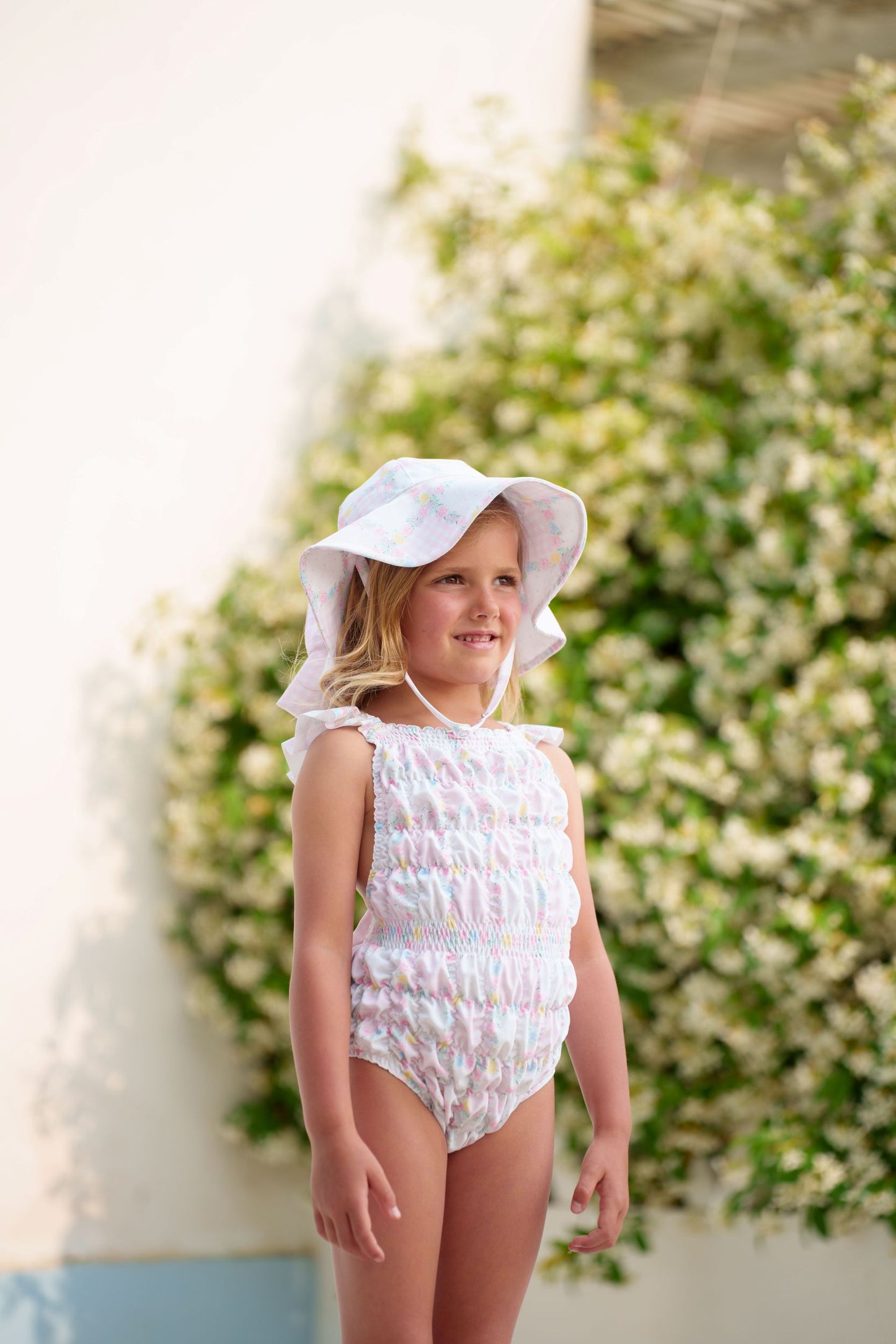Patchwork Frilled Swimsuit
