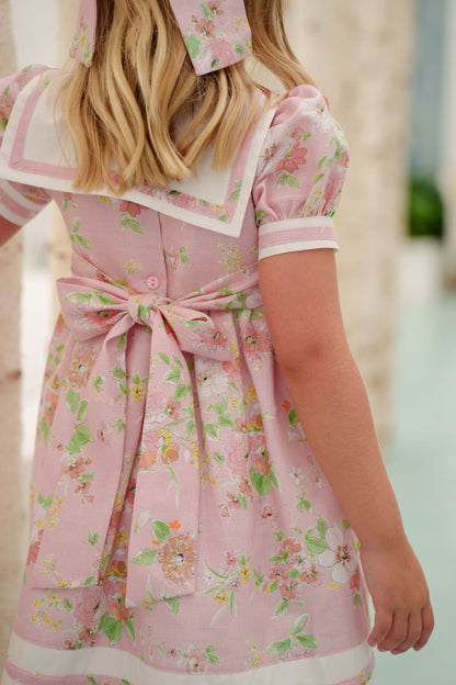 PRE-ORDER Linen Floral Dress