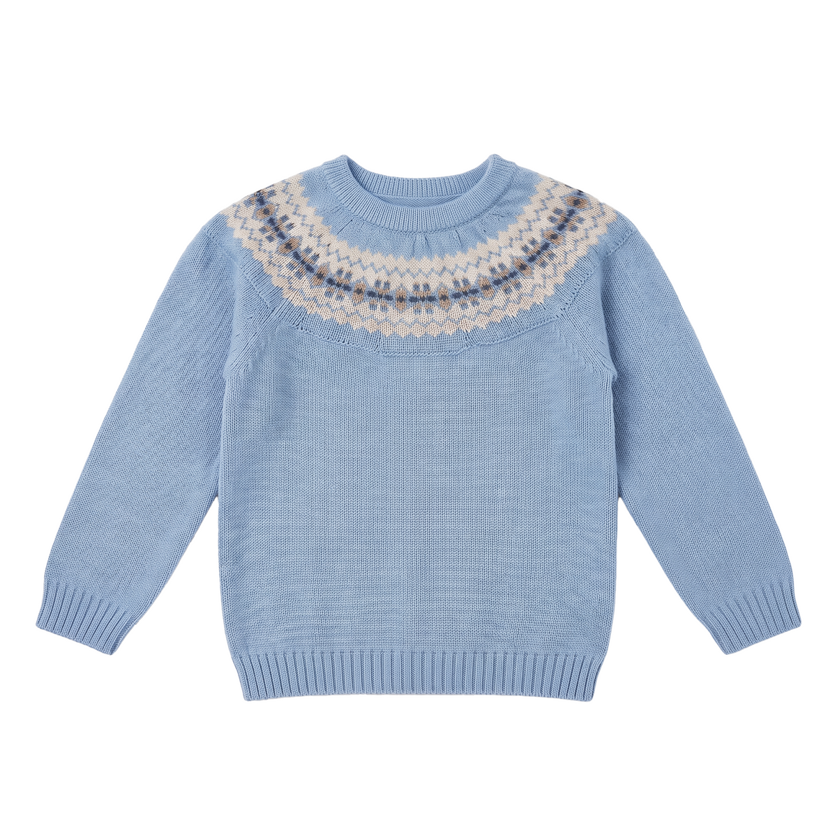 Blue Fair-Isle Sweater