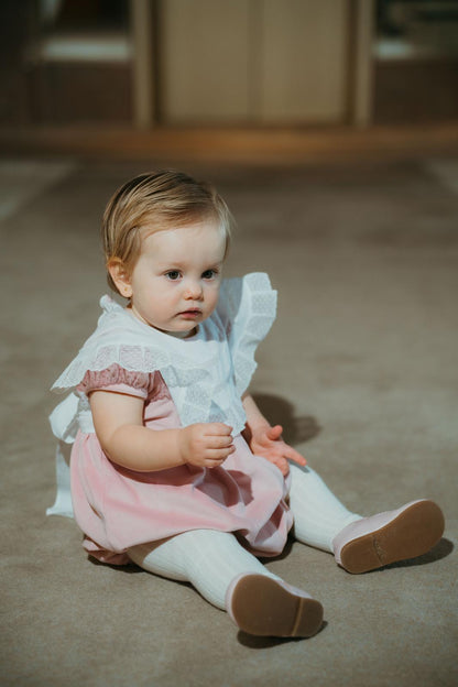PRE-ORDER Marshmallow Velvet Romper
