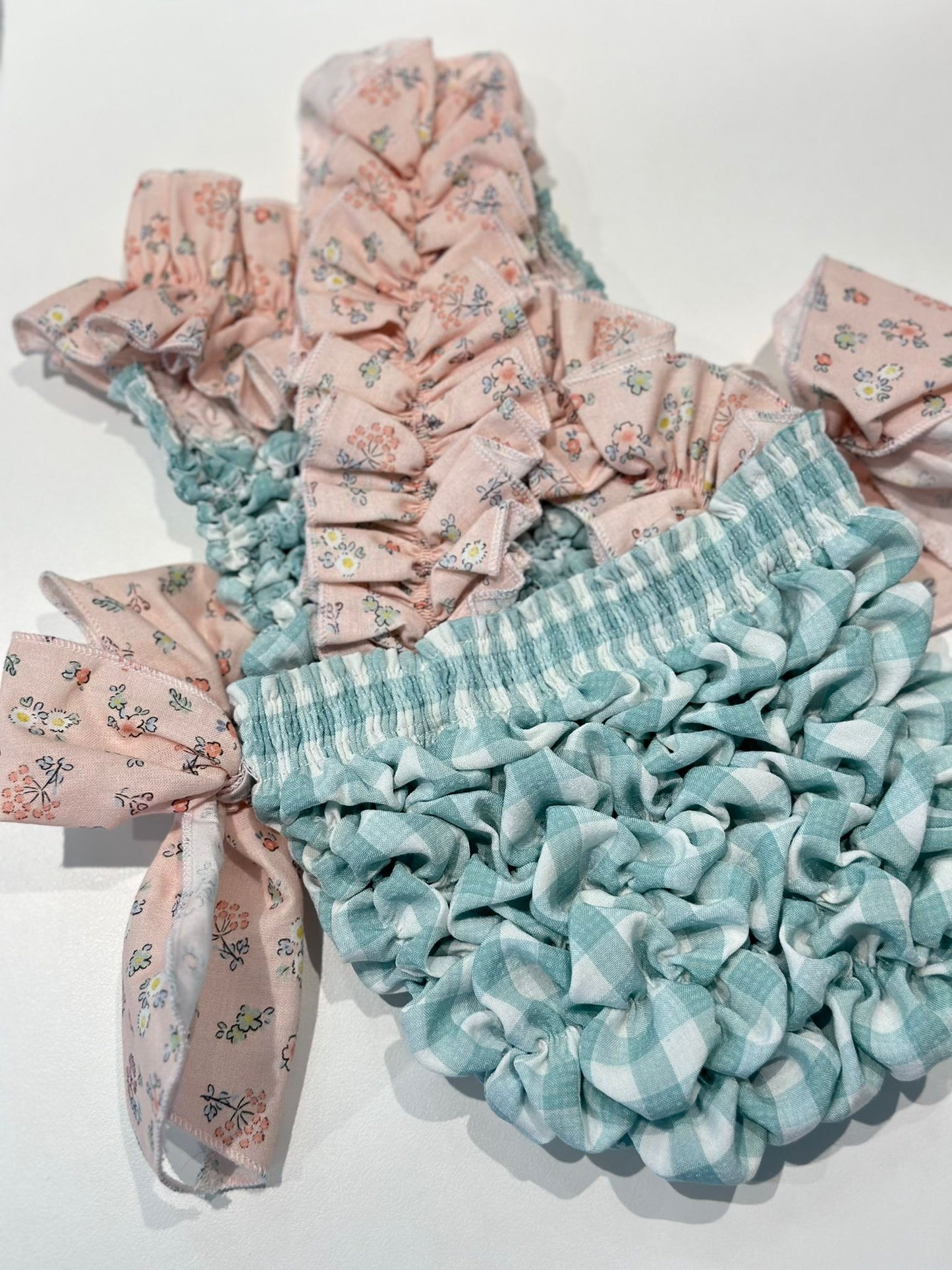 Gingham Frilled Swimsuit