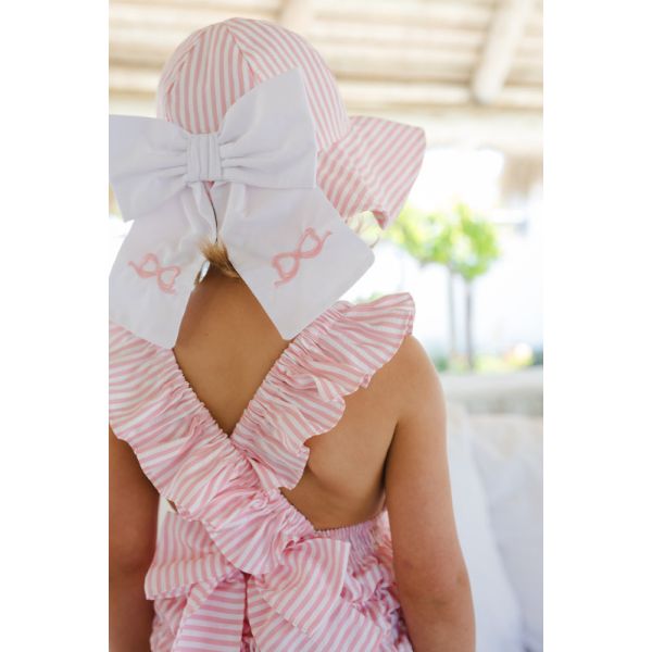 Bubble Gum Cotton Frilled Swimsuit