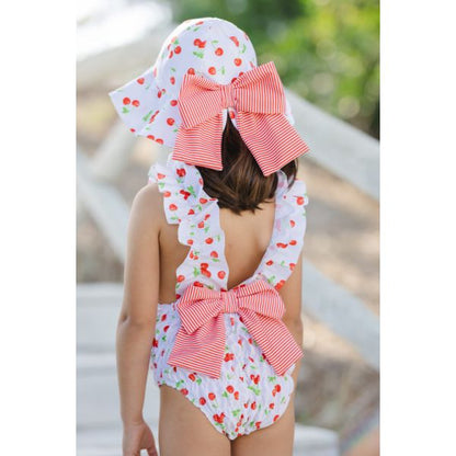 Classic Cherries Lycra Sunny Hat