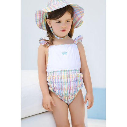 Rainbow Gingtham Sunny Hat