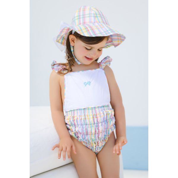 Rainbow Gingtham Sunny Hat